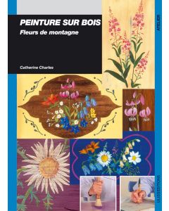 Peinture sur bois fleurs de montagne